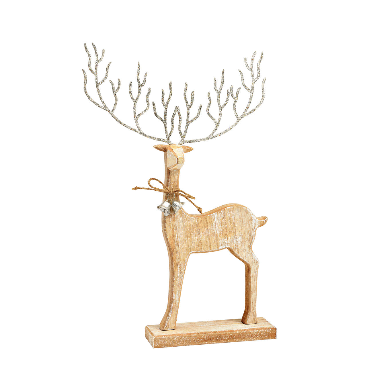 Présentoir cerf bois naturel