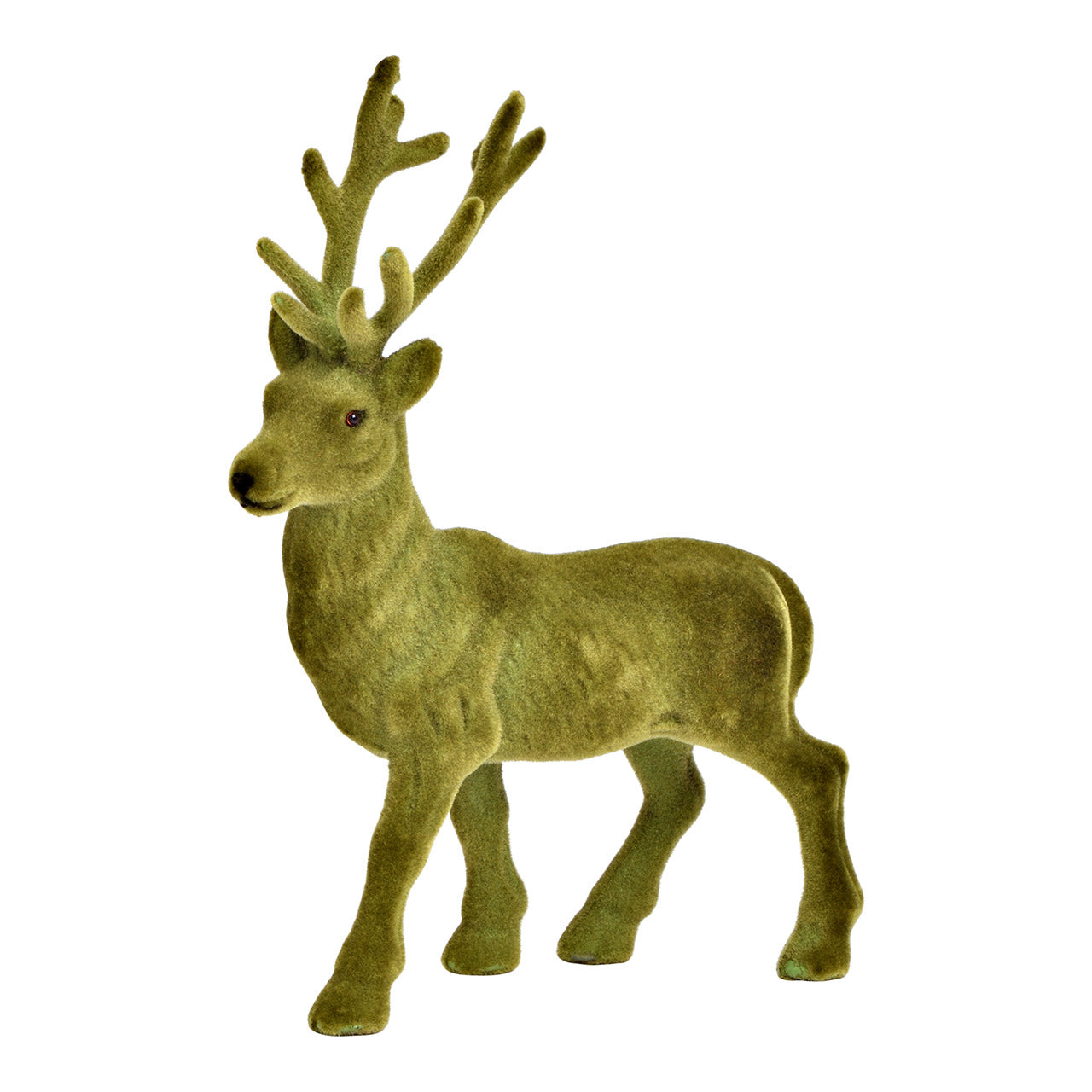 Cerf floqué vert