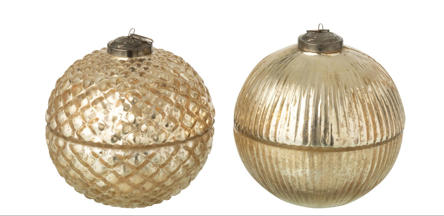 Bougie parfumée boule de noël