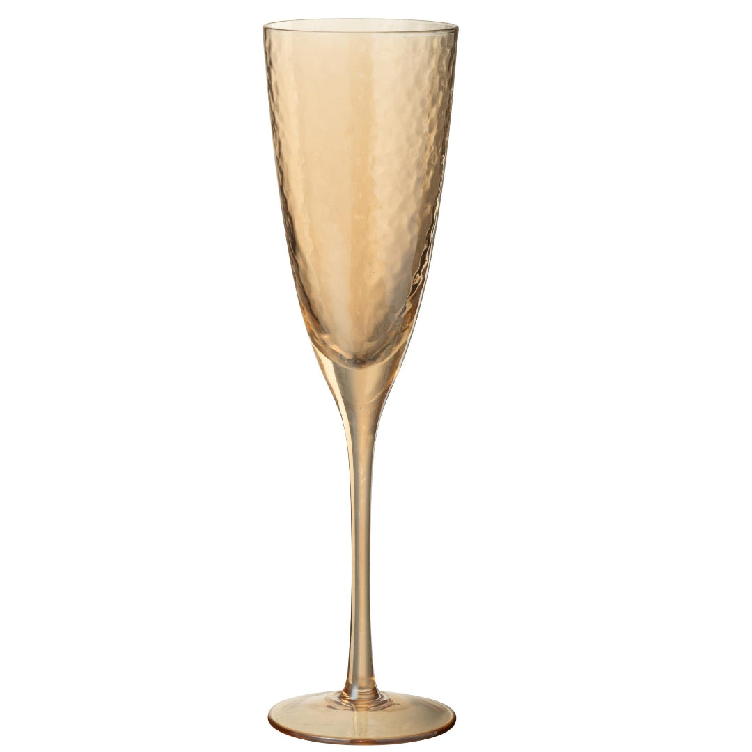 Verre à champagne doré