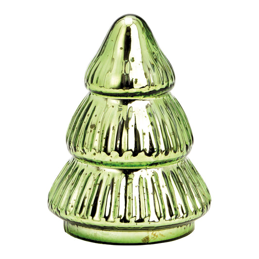 Sapin en verre vert