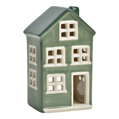 Maison céramique vert & blanc