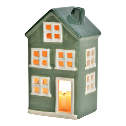 Maison céramique vert & blanc