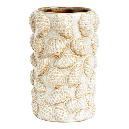Vase décor pomme de pin