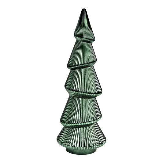 Sapin en verre vert
