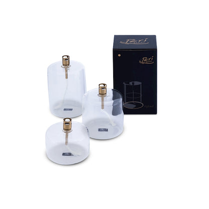 Lampe à huile - Cylinder Clear Brass