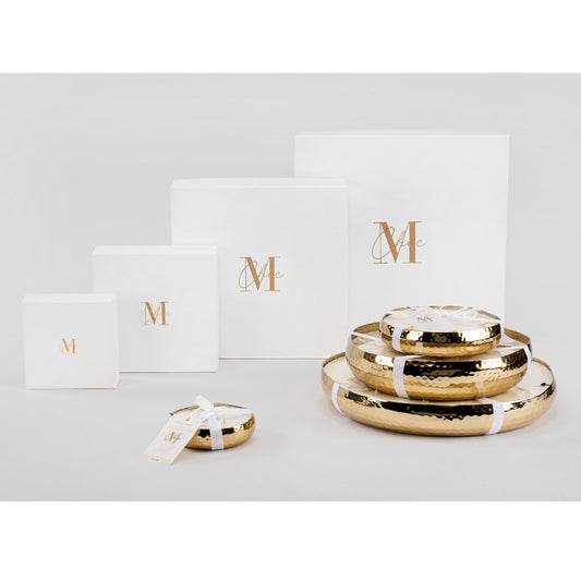Bougie parfumée M-Chic métal Or (M)
