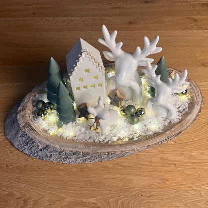 Tête de cerf en céramique