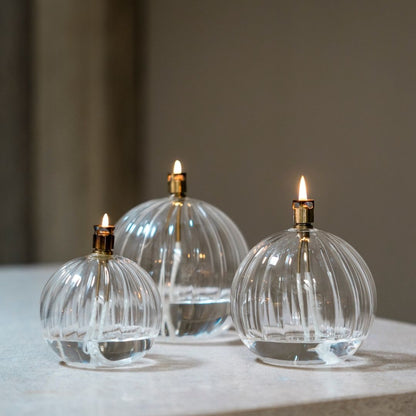 Lampe à huile - Round Elegant Brass