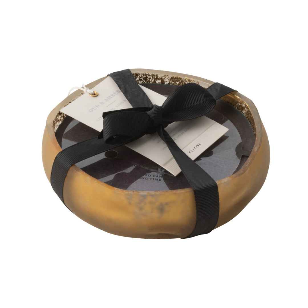 Bougie Parfumée M-Chic Verre Or/Noir