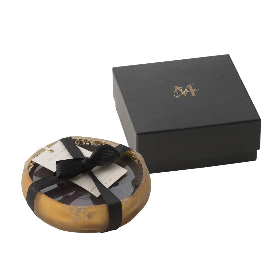 Bougie Parfumée M-Chic Verre Or/Noir