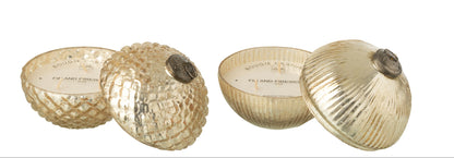 Bougie parfumée boule de noël