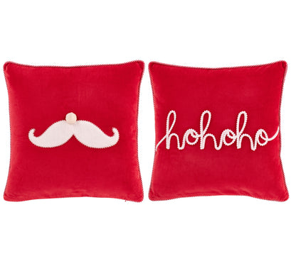 Coussin Noël Moustache•Hohoho