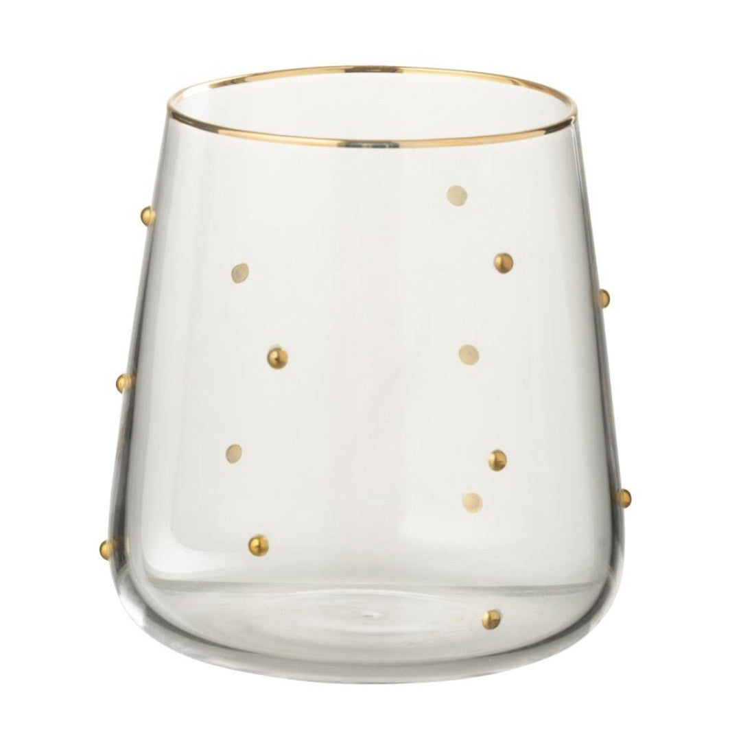 Verre pois transparent/doré