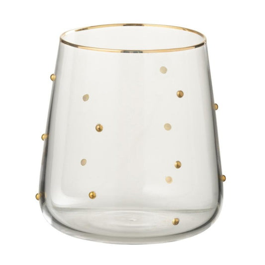 Verre pois transparent/doré