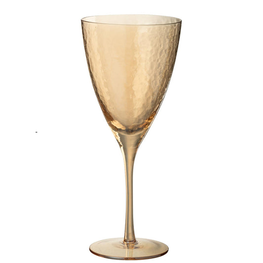 Verre à vin doré