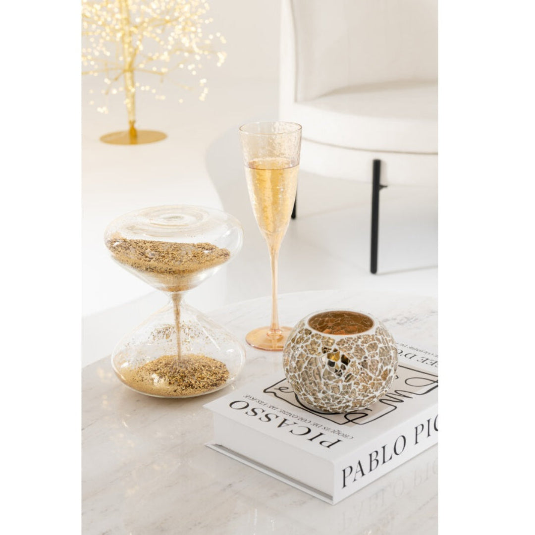 Verre à champagne doré