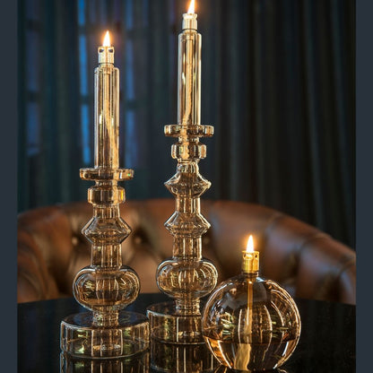 Lampe à huile - Chandelier champagne