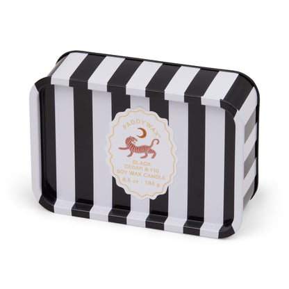 Bougie boîte métallique - Cèdre noir & Figue