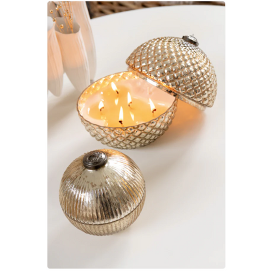 Bougie parfumée boule de noël