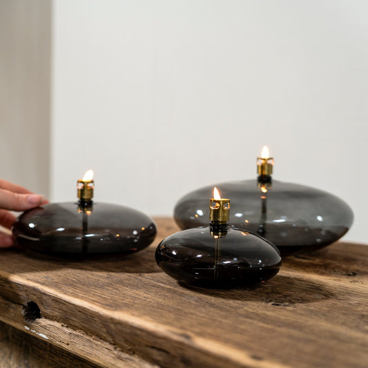 Lampe à huile - Disc Smoked Brass
