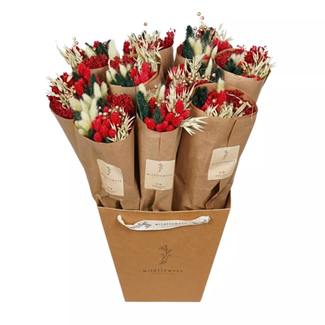 Bouquet de fleurs séchées - Ambiance des Fêtes