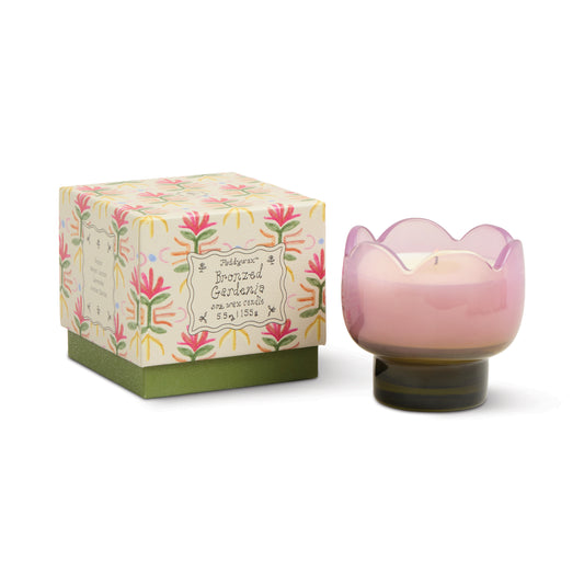 Bougie Tulipe en verre - Bronzed Gardenia