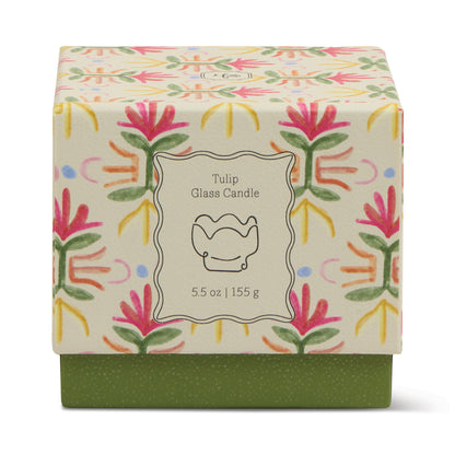 Bougie Tulipe en verre - Bronzed Gardenia