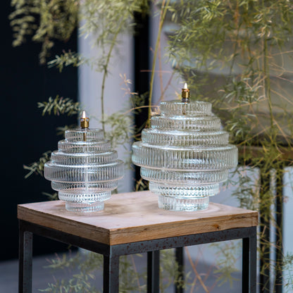 Lampe à huile - Twin Clear Brass