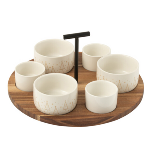 Service à tapas noël